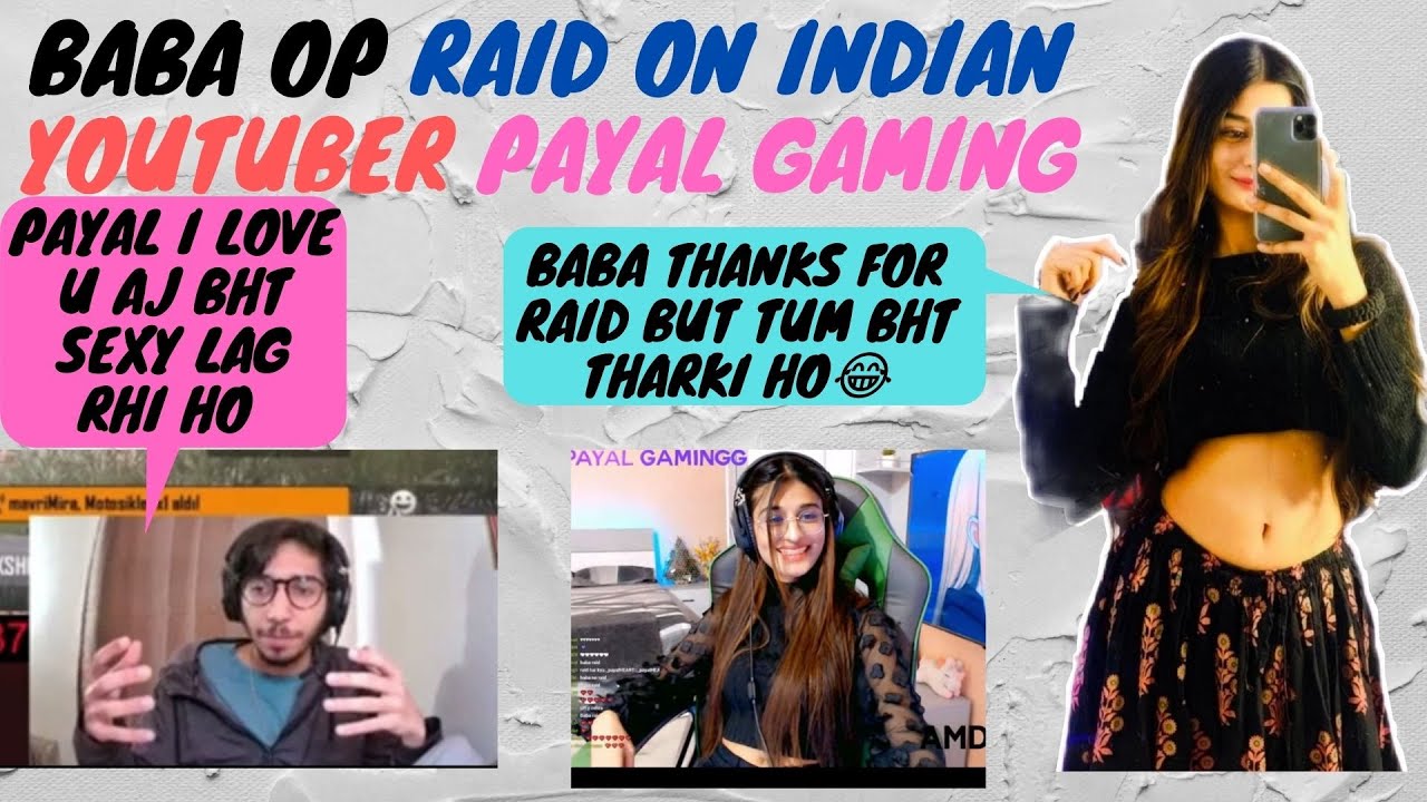 BABA OP RAID ON CUTE GIRL PAYAL GAMING | PAYAL GAMING FUNNY REACTION | BABA OP | PUBG MOBILE |