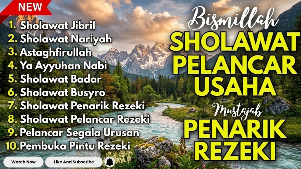 SHOLAWAT TERBARU 2026 | SHOLAWAT JIBRIL PENARIK REZEKI, BUSYRO, NARIYAH, SHOLAWAT NABI MERDU TERBA