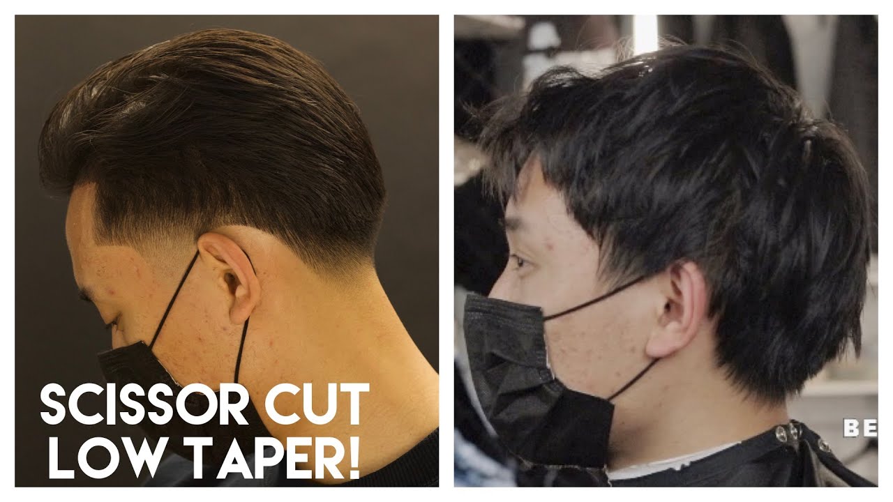 BARBER TUTORIAL: SCISSOR CUT LOW TAPER