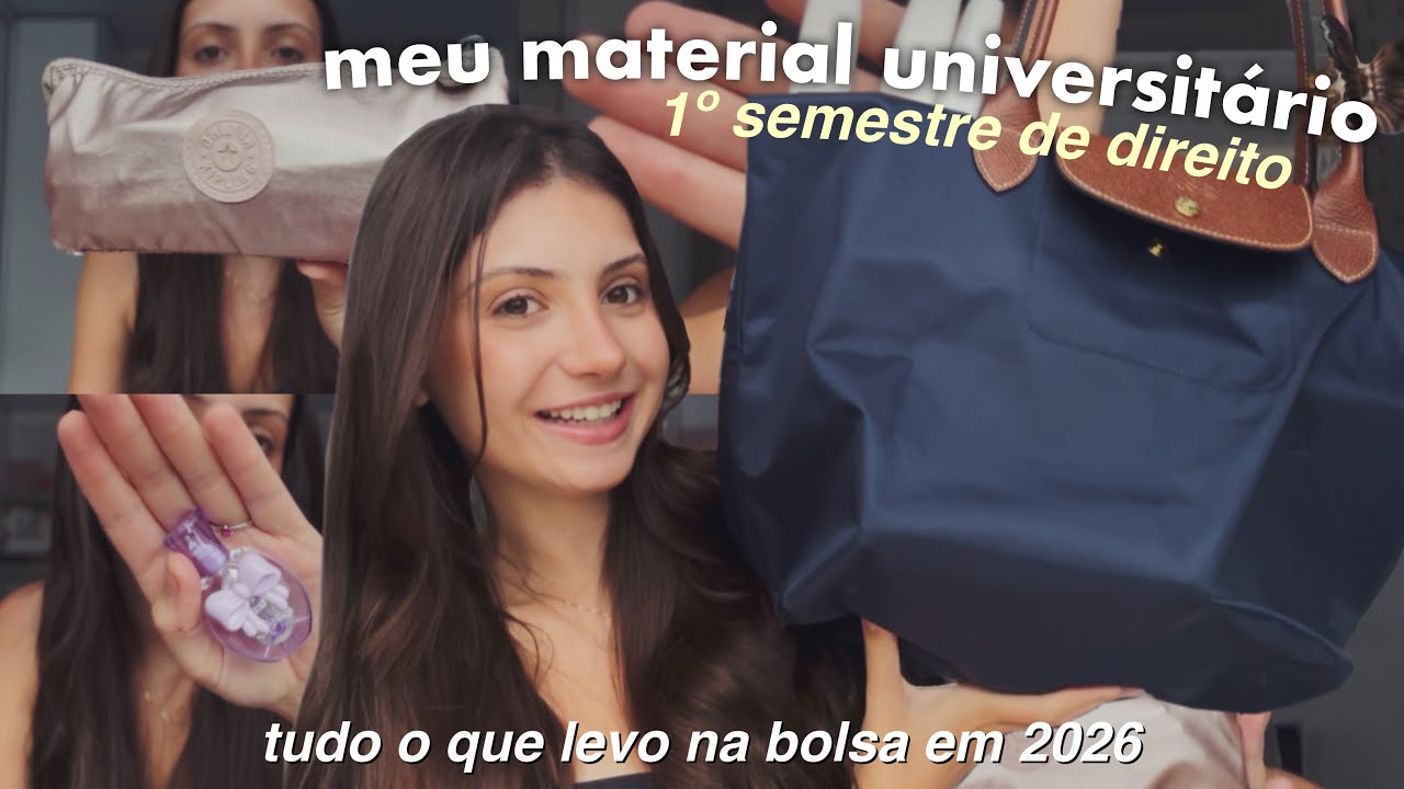  material escolar para faculdade de direito! (1º semestre universitário) 🎀