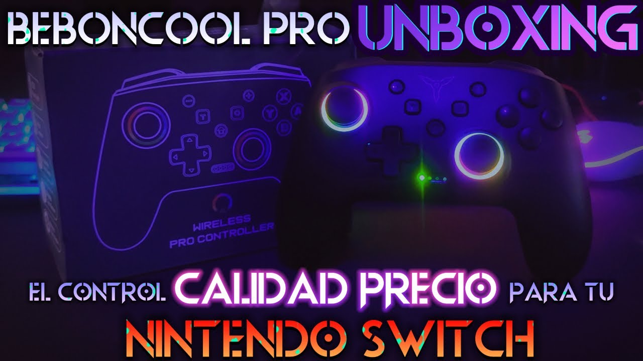 El control CALIDAD PRECIO para tu Nintendo Switch l Unboxing BEBONCOOL PRO CONTROLLER