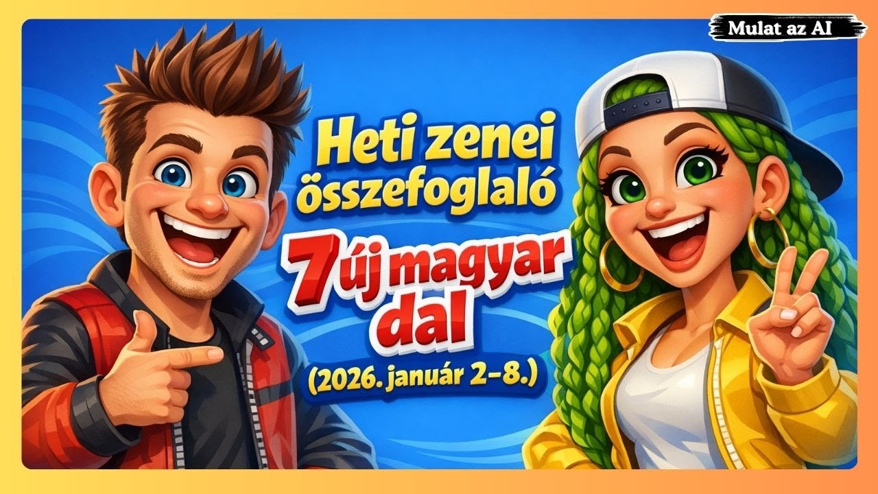 Heti zenei összefoglaló – 7 új magyar dal (2026. január 2–8.)  ⁨@MulatazAIEnglish     🎵