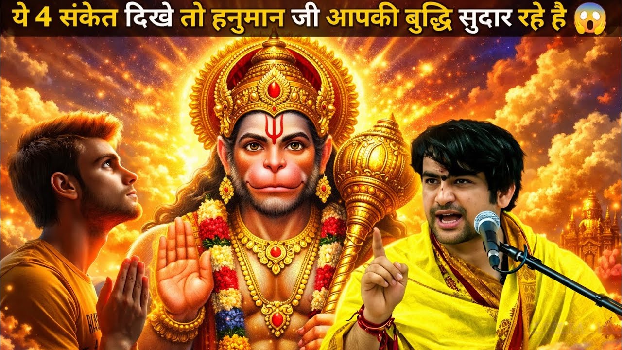 ये 4 संकेत आपको दिखाई दे तो हनुमान जी आपकी बुद्धि सुदार रहे है 😱|| BAGESHWAR DHAM 🚩🕉️ || #viralvideo