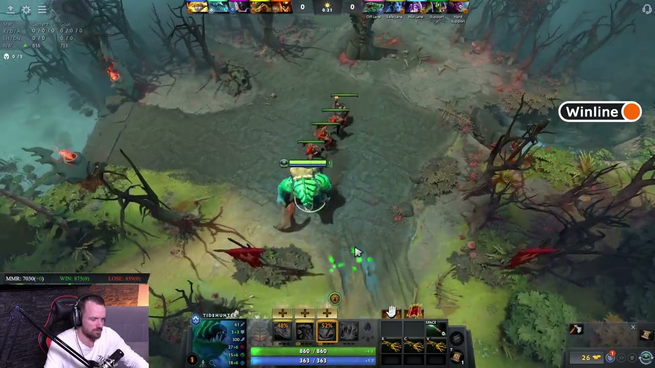 Dread 30.06.2022 | Dota 2 - Tidehunter / Nature's Prophet / Necrophos / Leshrac / World of Tanks