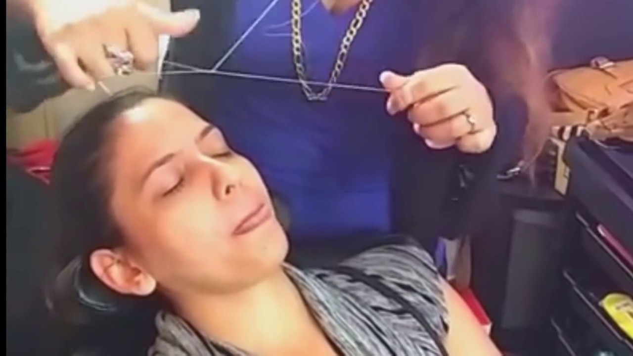 How to do Threading Upper Lip by thread || done by-salma