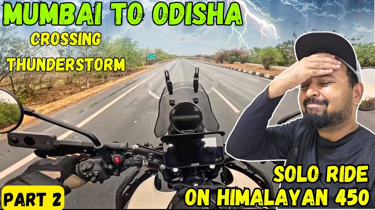 Thunderstorm On Himalayan 450 | Entering Andhra Pradesh | Mumbai To Jagannath Puri Odisha | Ep. 2