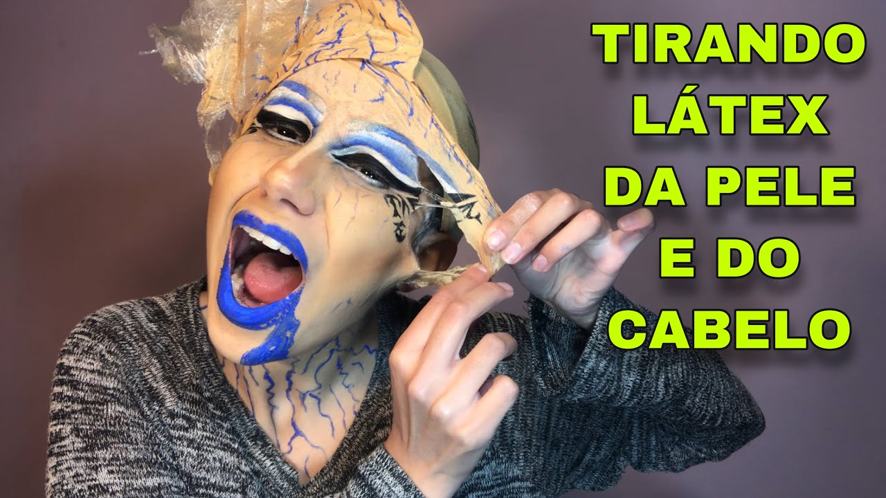 TUTORIAL: TIRANDO CARECA FALSA DE LÁTEX | MAQUIAGEM DRAG