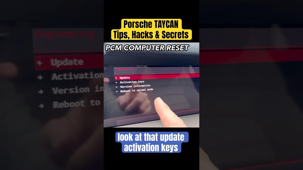 Porsche Taycan Tip-10: PONOWNE URUCHOMIENIE PCM