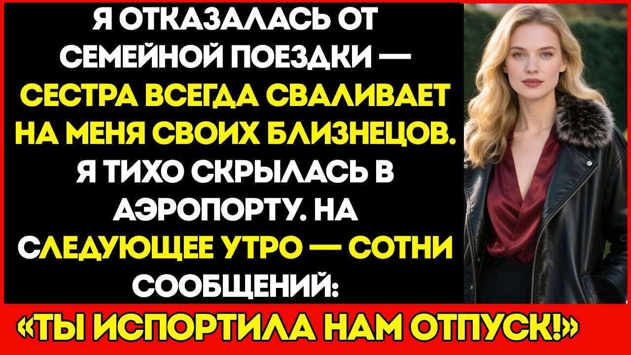 Моя Семья И Сестра Сказали: Ты Разрушила Наш Отпуск! — Потому Что Я…