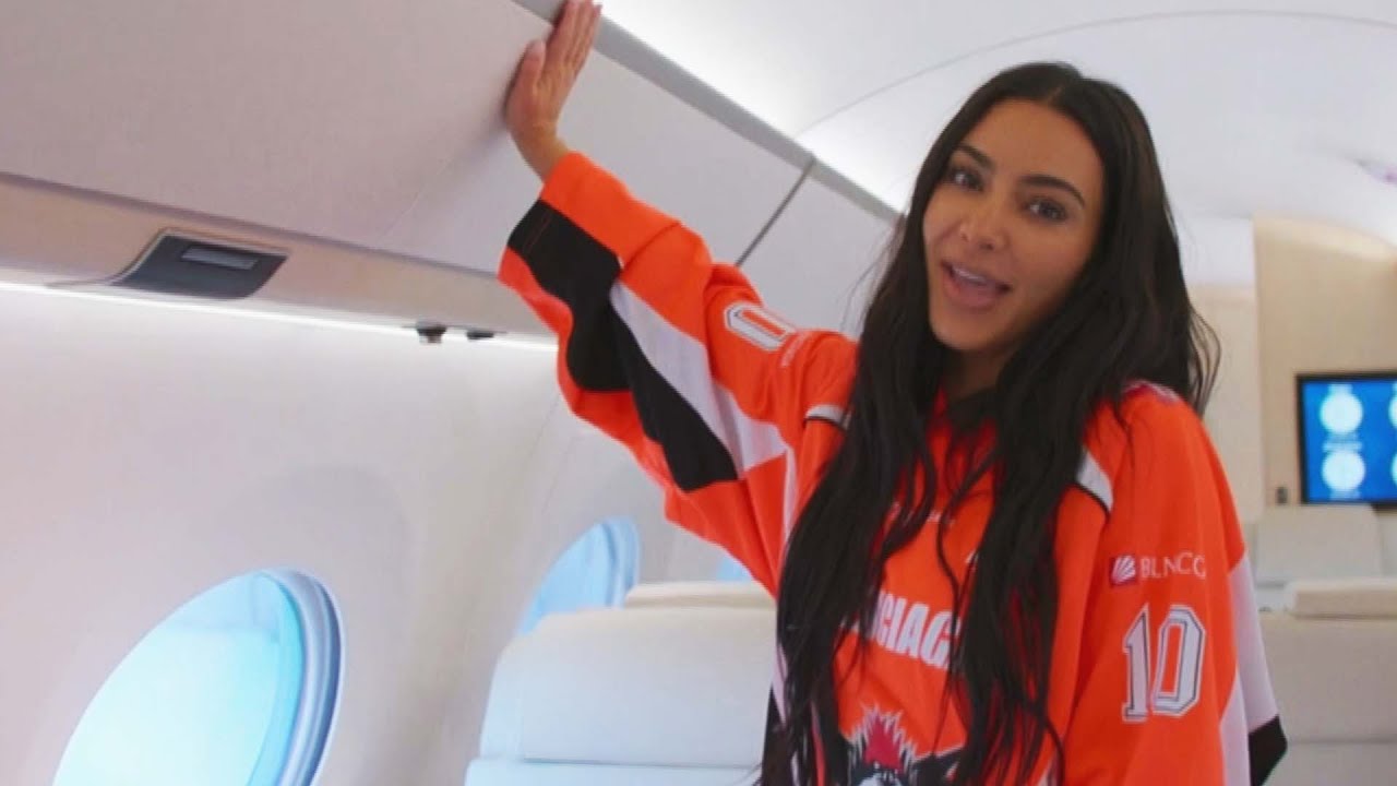 Tour Kim Kardashian's ULTRA LUXE Airplane
