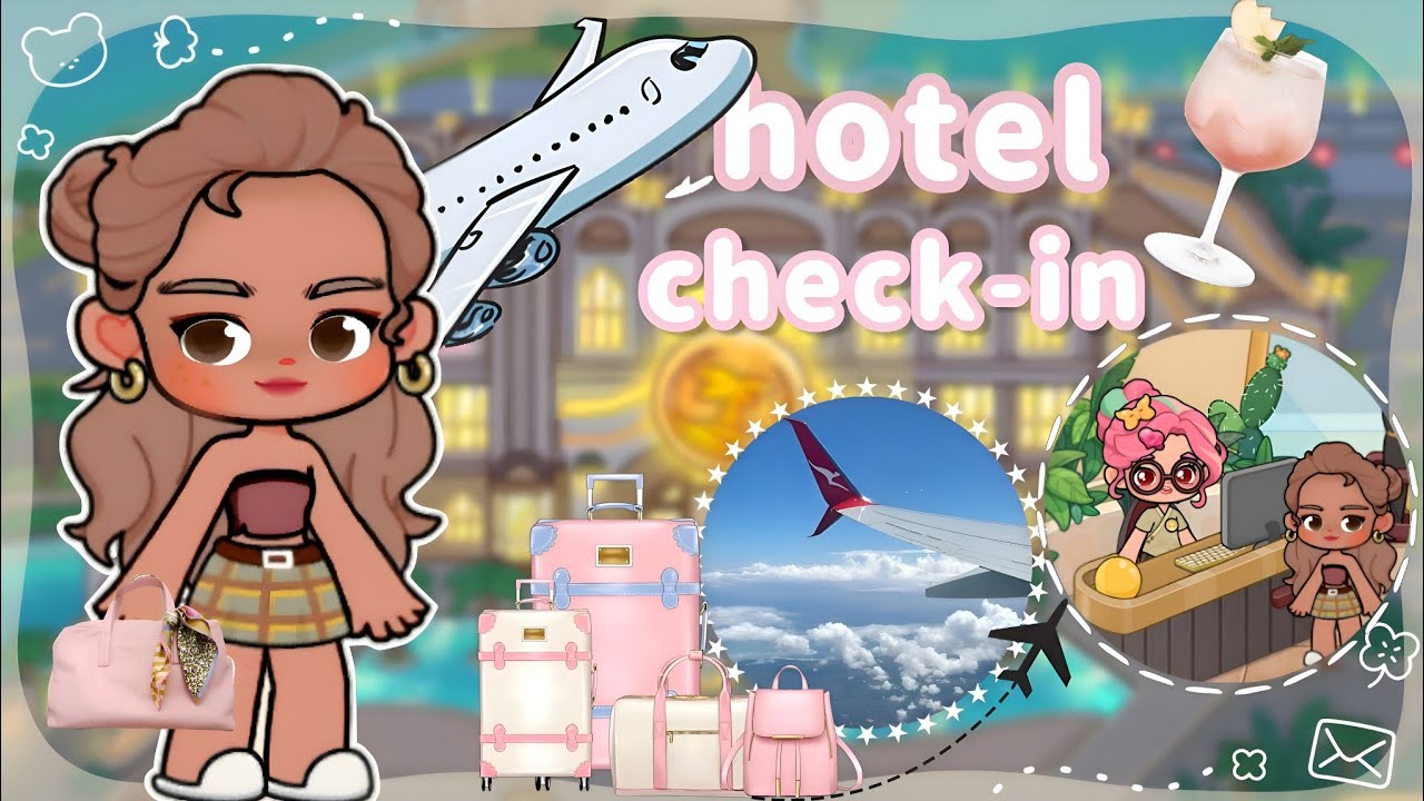 𝑴𝒂𝒍𝒅𝒊𝒗𝒆𝒔 Hotel check-in 🌺🍹 Travel vlog: Game world life story roleplay 