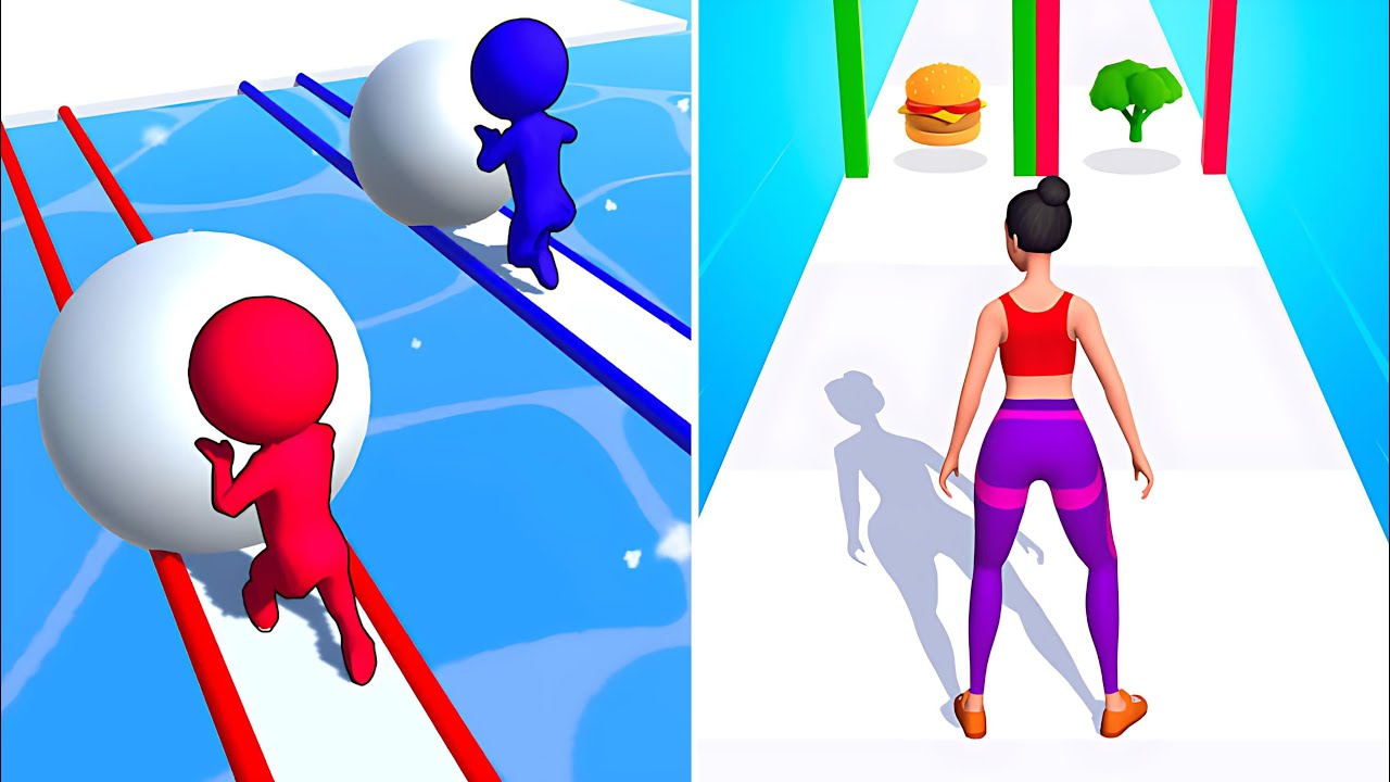 Snow Race 3D🆚Twerk Race 3D 90909 Levels Android IOS Mobile Gameplay HE44