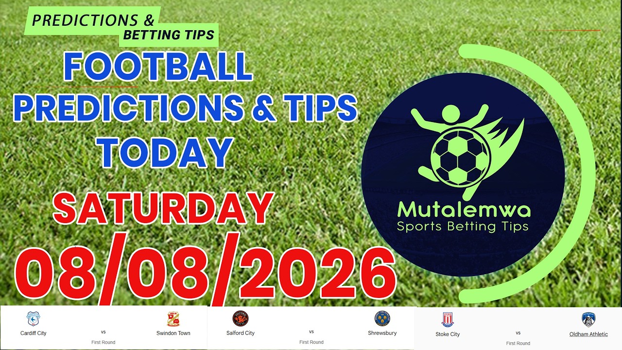 FOOTBALL PREDICTIONS TODAY 08/08/2026 SOCCER PREDICTIONS |BETTING TIPS, #betting@sports betting tips