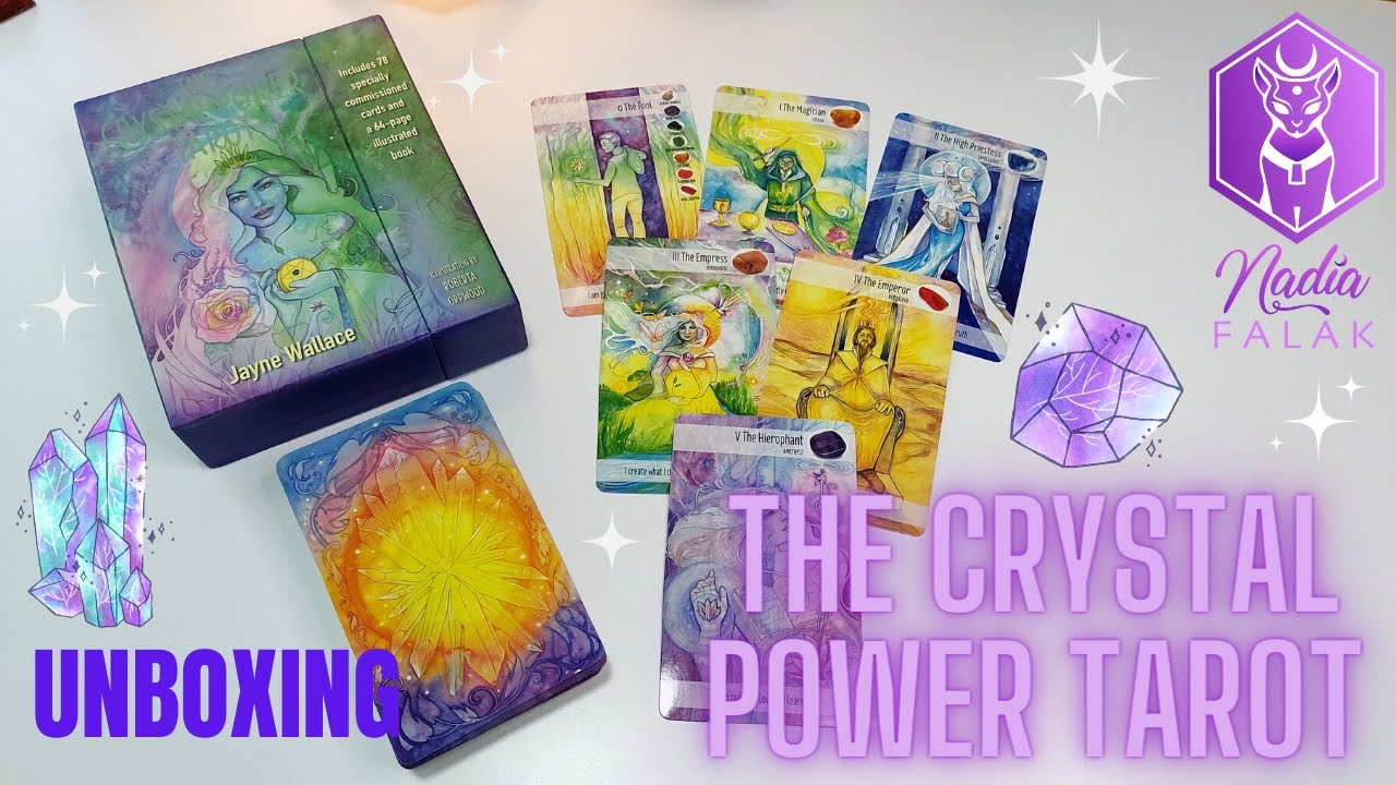 THE CRYSTAL POWER TAROT 💎 Unboxing y Reseña en Español ✨ Nadia Falak