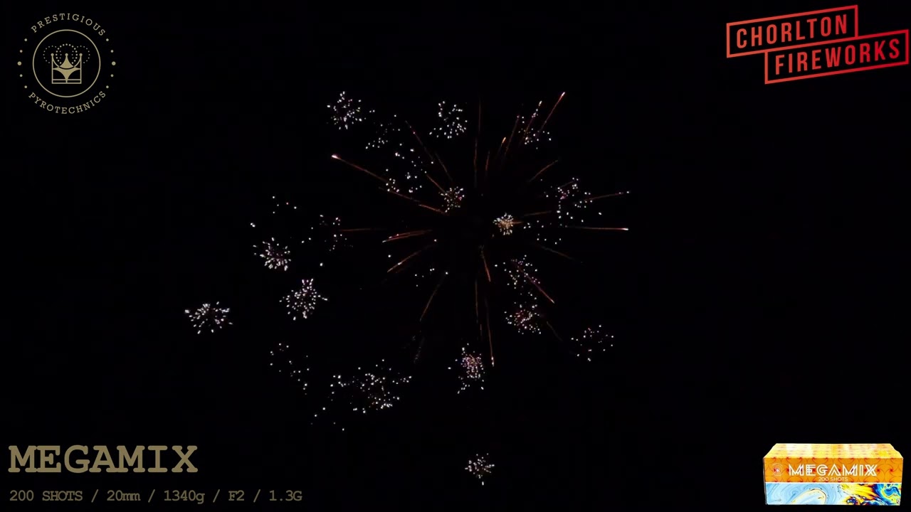 Megamix Firework From Prestigious Pyrotechnics F2 Compound Firework