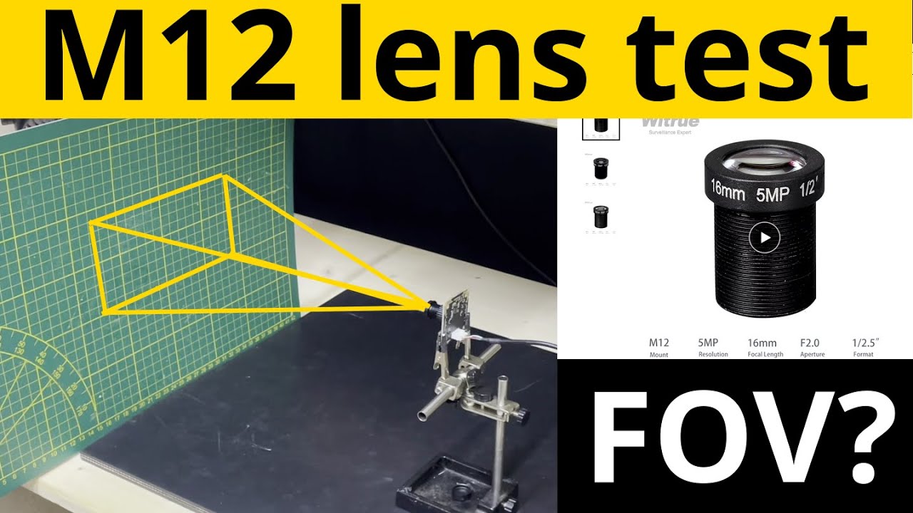 Testing a 16 mm M12 lens from China