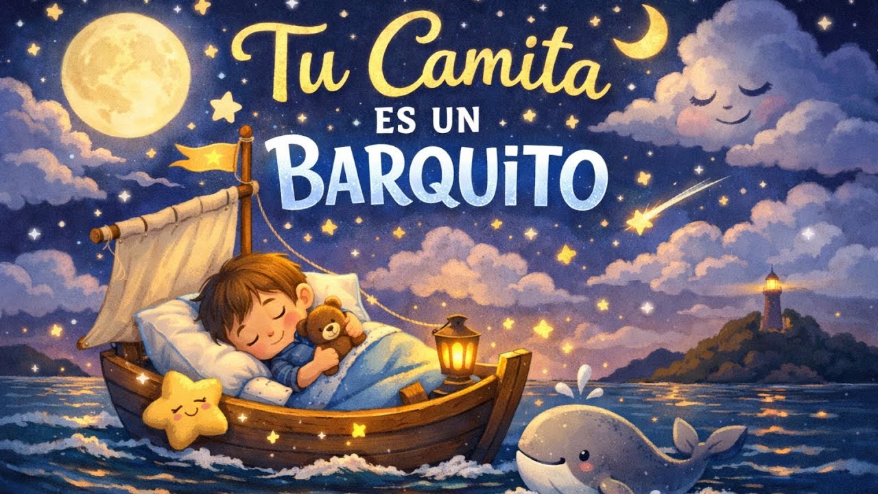 🌙🚤 **Tu Camita es un Barquito | Canción de Cuna en Español** 🧸✨