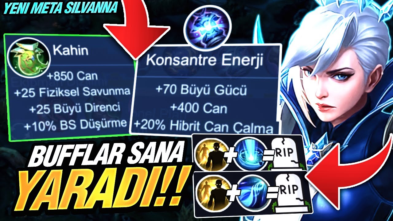 YENİ META BOMBASI BUFF SİLVANNA! DEĞİŞEN EŞYALAR İLE EFSANE OLDU! & GÜNCELLEME NOTU | Mobile Legends