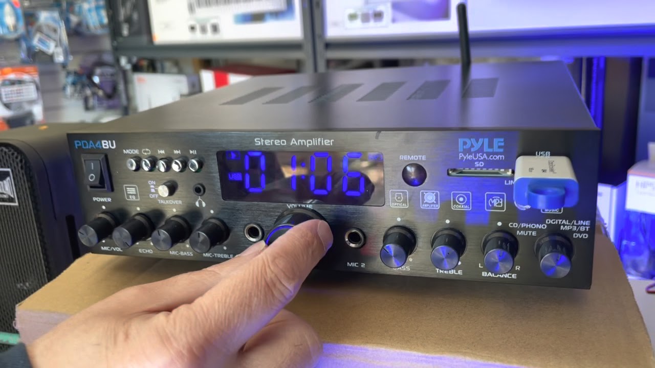 Pyle PDA4BU Amplificador HiFi Bluetooth
