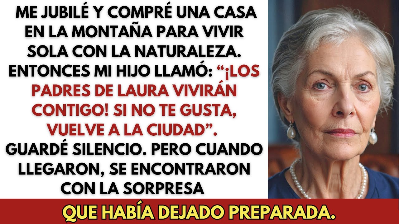 Mi hijo intentó meter a sus suegros en mi casa del bosque… pero les preparé una “sorpresa”…