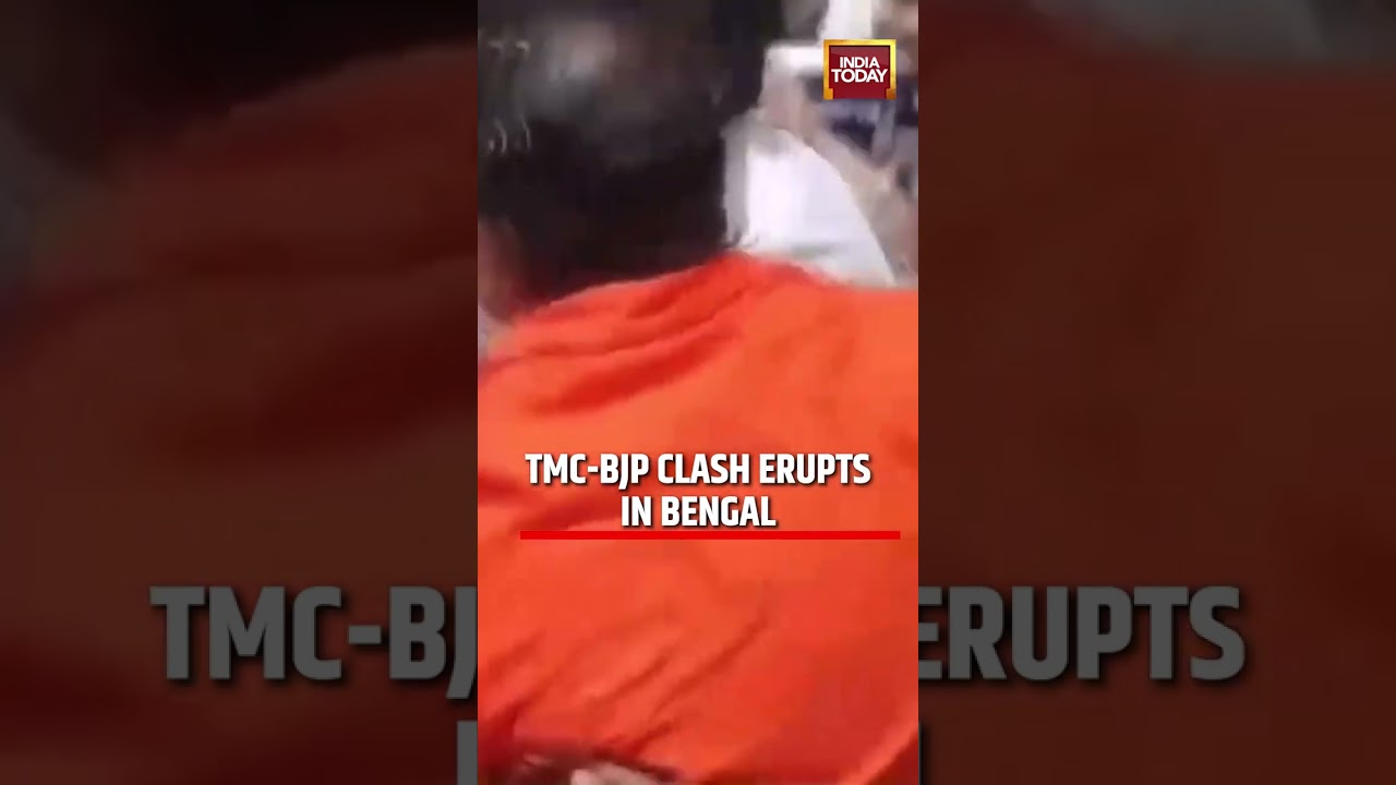 West Bengal Elections: TMC-BJP Clash Erupts in Bengal During Election Campaign #viral #tmc #bjp