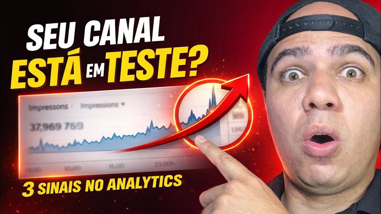 Como saber se o YouTube está TESTANDO seu canal pequeno (3 sinais reais no Analytics)