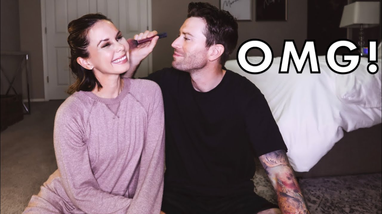 HUSBAND DOES MY MAKEUP 💄