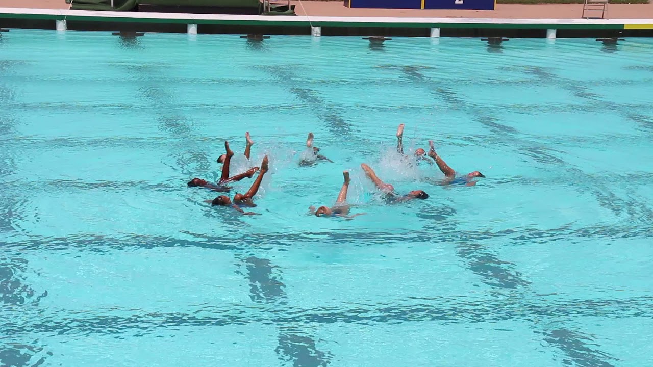 Barbados 12 and Under Artistic swimming team, Carifta 2019