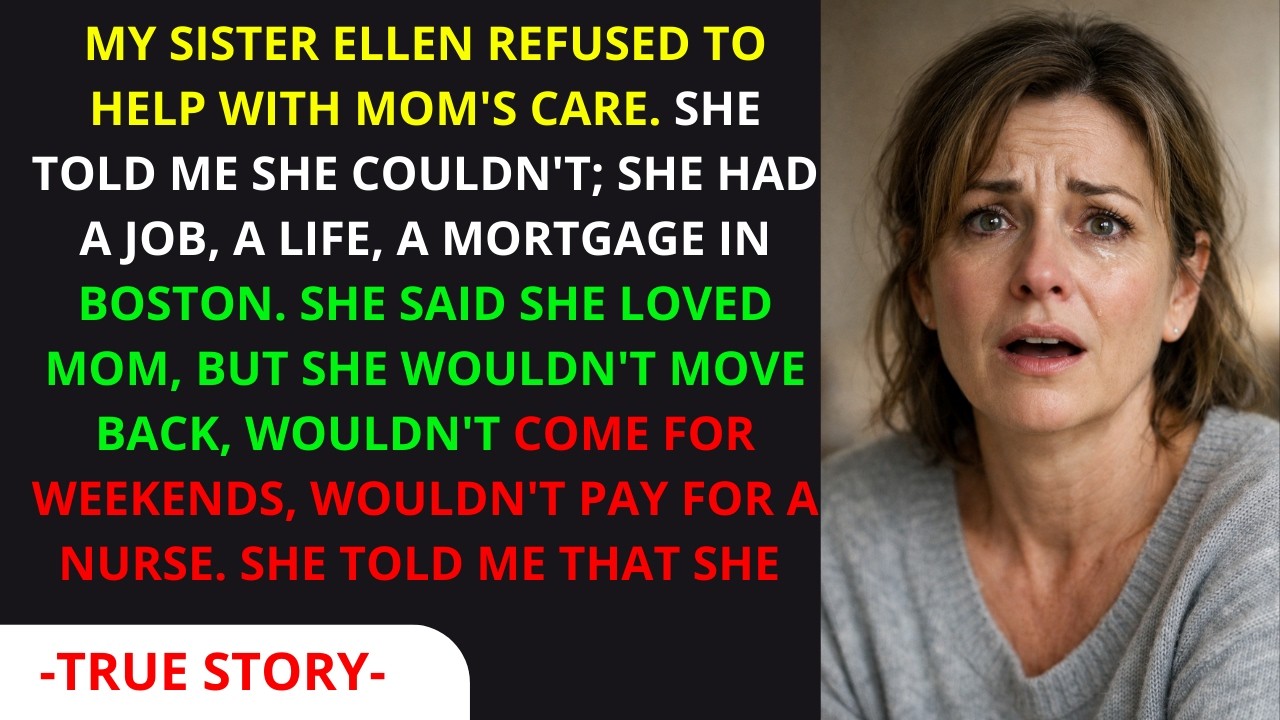 My Sister Refused To Help With Mom's Care, But When The Tables Turned—Her Face Was Unpayable