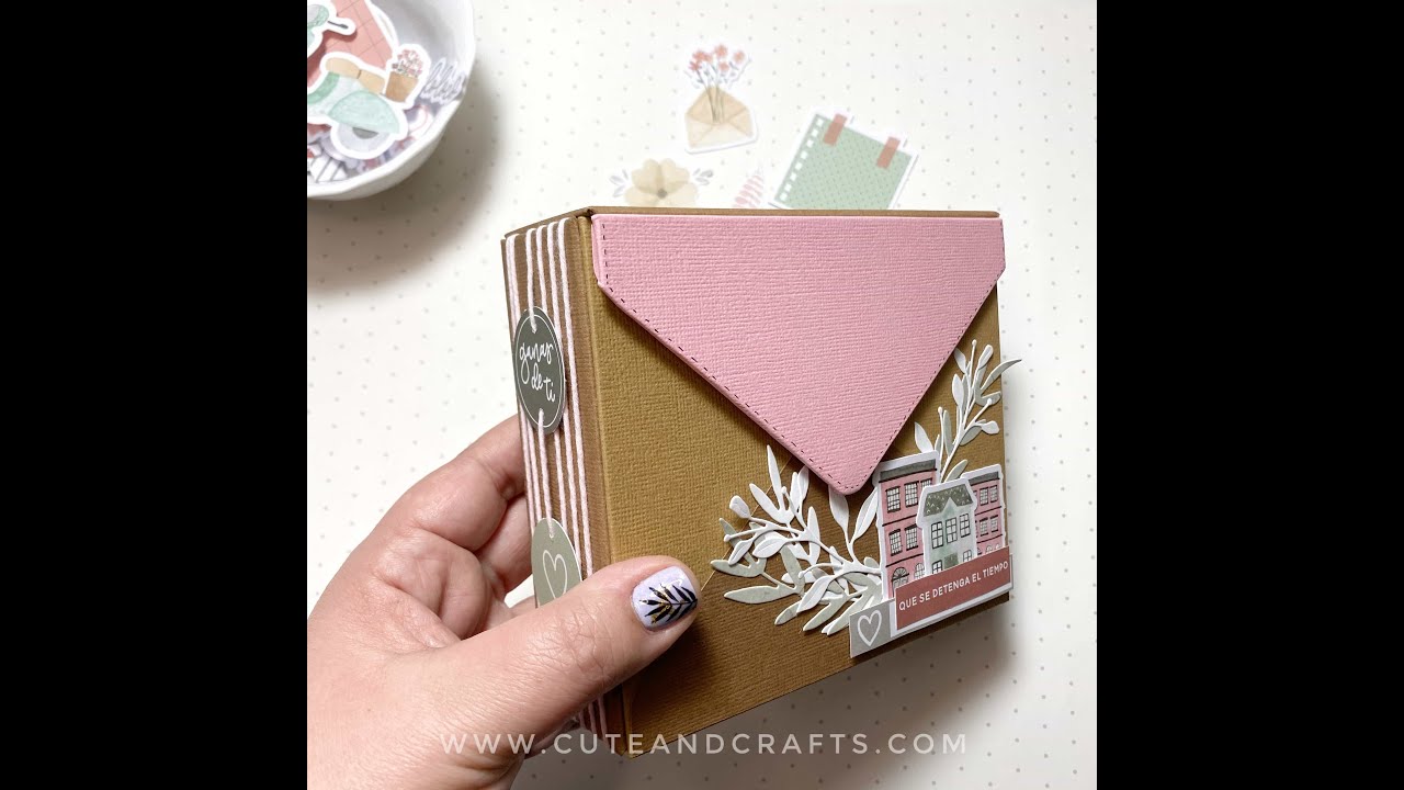 Álbum de fotos desde cero con encuadernación fácil. Tutorial Scrapbooking
