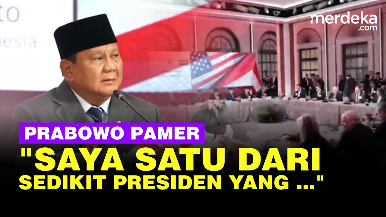 [FULL] Prabowo Pamer Depan Pengusaha di Amerika: Saya Satu Dari Sedikit Presiden Indonesia yang ...