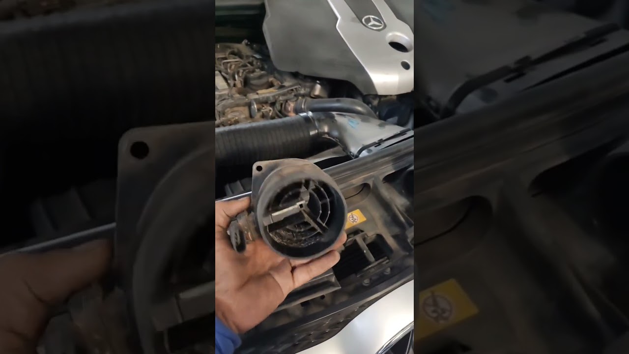 mercdise ml 166   air mass sensor  changing   p