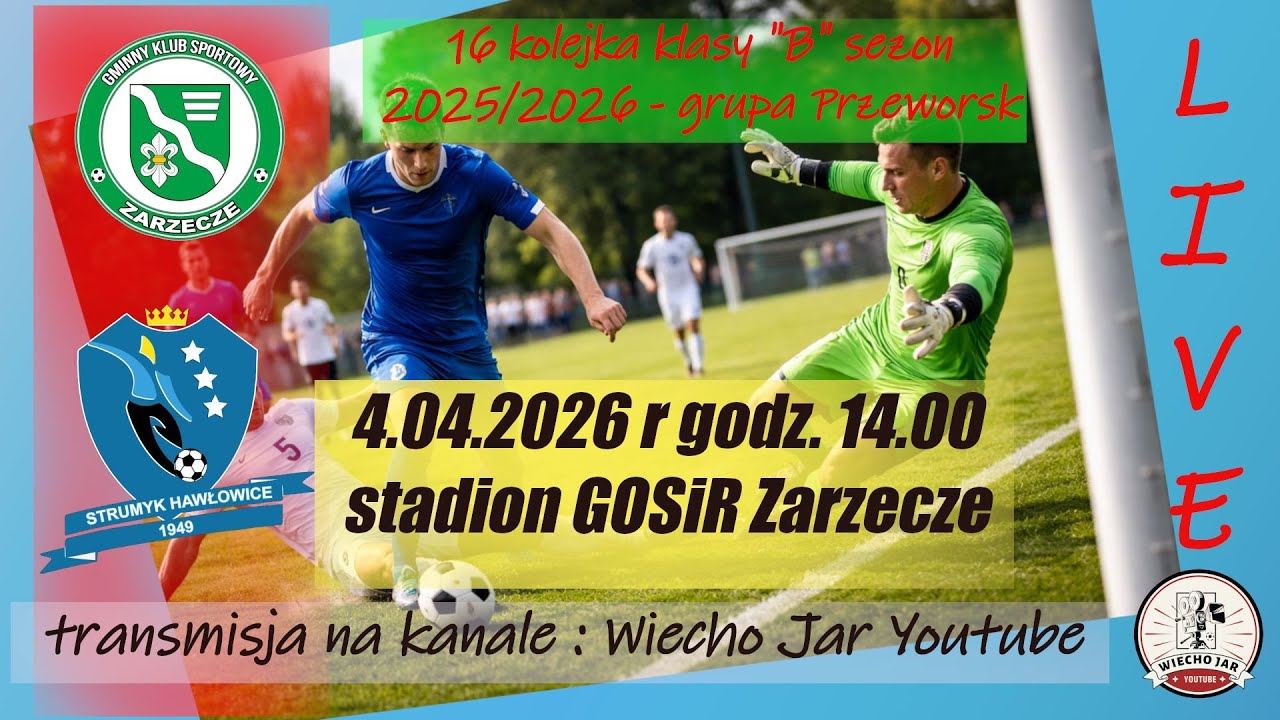 MECZ GKS GPR ZARZECZE- STRUMYK HAWŁOWICE. B KL. 16 KOL. 2025/26, GR. PRZEWORSK.