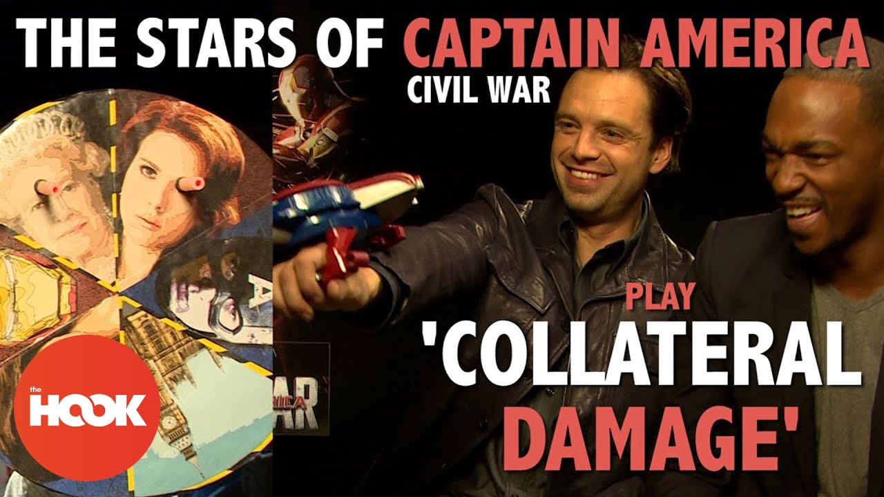 Anthony Mackie & Sebastian Stan Play Marvel 'Collateral Damage' | The Hook