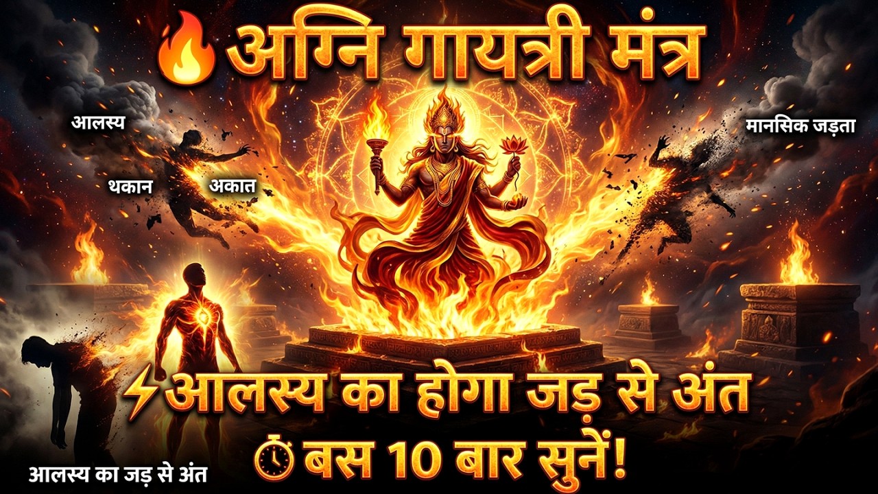 अग्नि गायत्री मंत्र: आलस्य का होगा जड़ से अंत: बस 10 बार सुनें | Agni Gayatri Mantra | Vedic Mantra