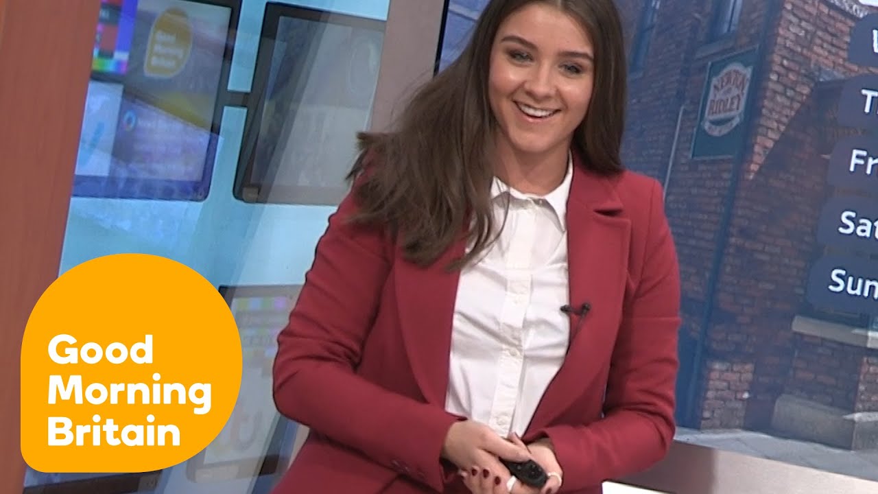 Corrie Star Brooke Vincent Does The Weather! | Good Morning Britain