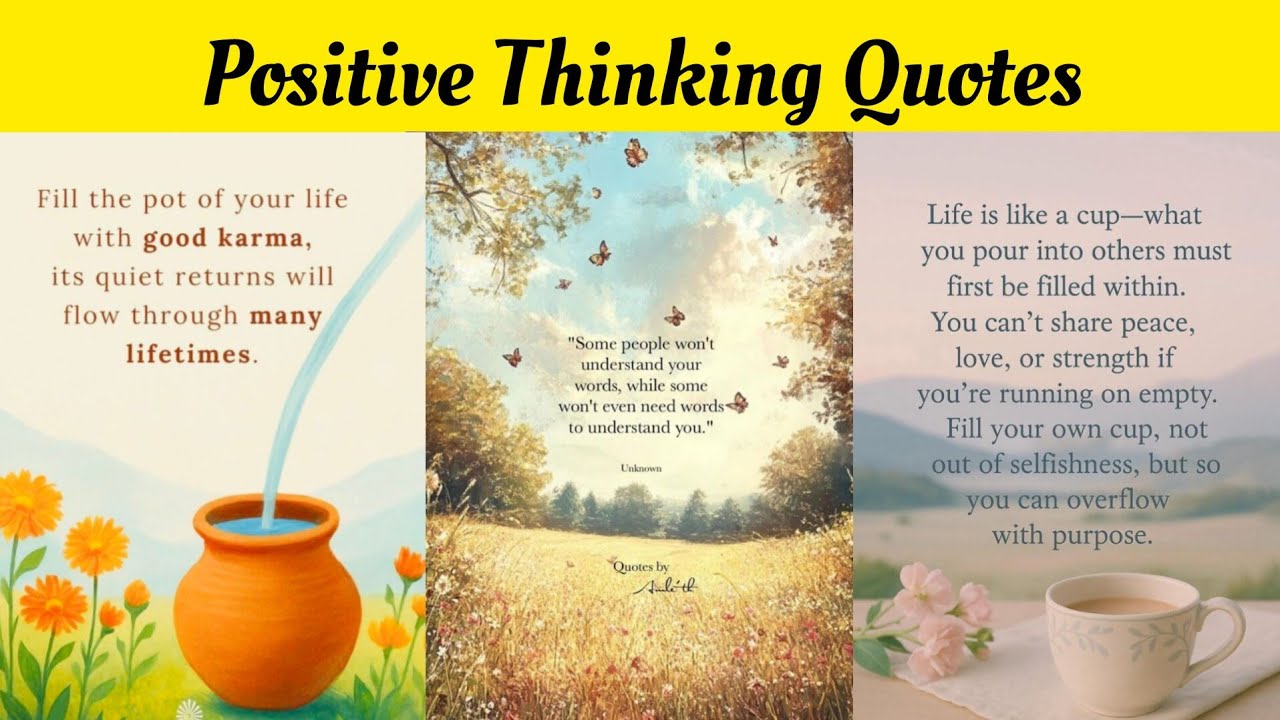 Beautiful Positive Thinking Quotes About Life in English | Motivational Video