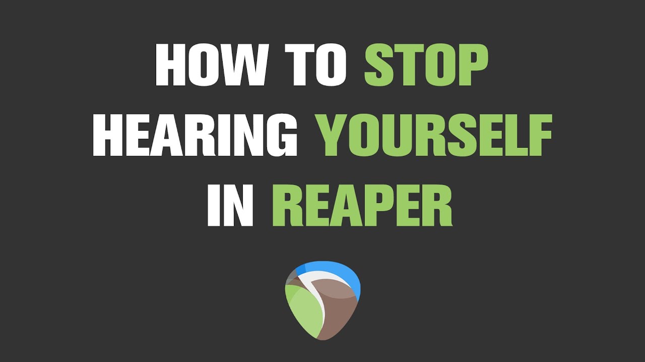 How to Stop Hearing Yourself (Monitoring) in Reaper | Quick Tutorial