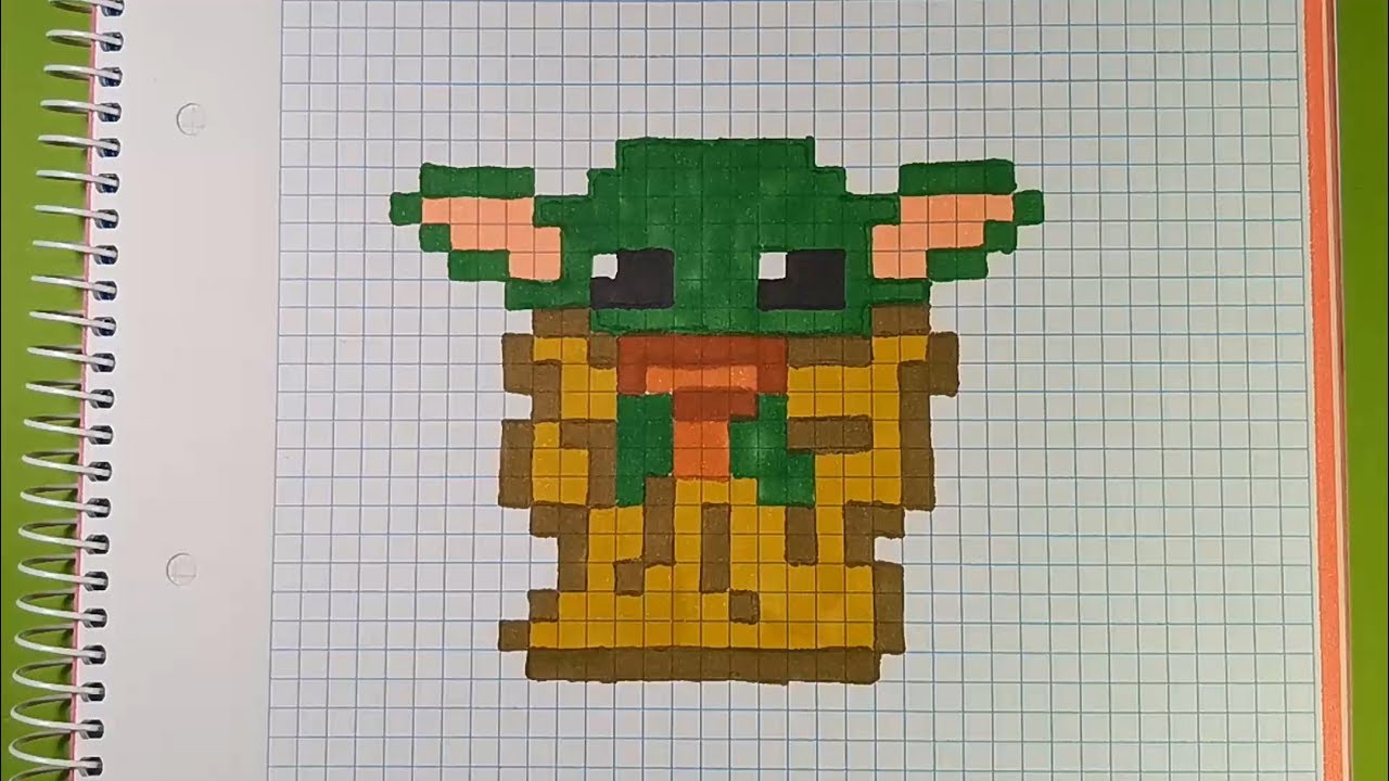 Como hacer a BABY YODA de THE MANDALORIAN | Pixel Art