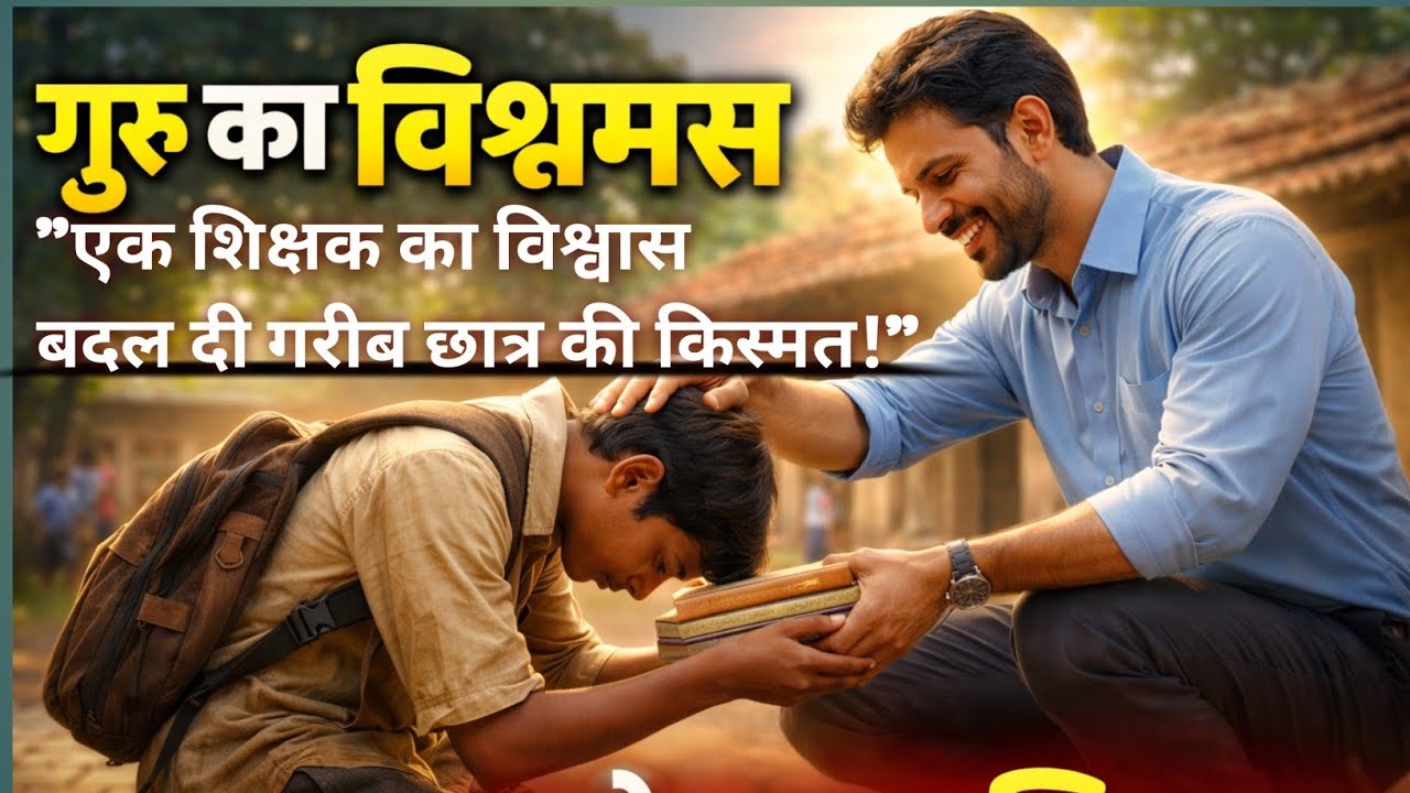 गरीब छात्र शगुन और गुरु आशीष की दिल छू लेने वाली|जब शिक्षक ने गरीब छात्र की जिंदगी बदल दी | 