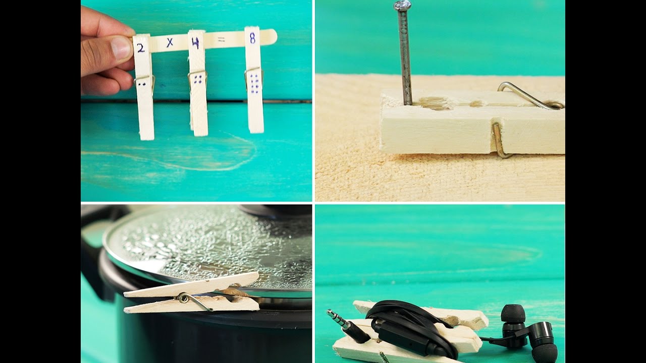 5 Awesome Clothespin Hacks