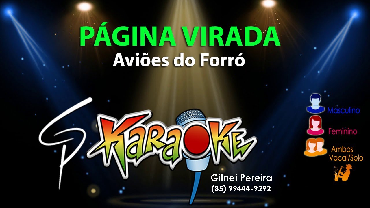 Karaokê Aviões do Forró - Página Virada