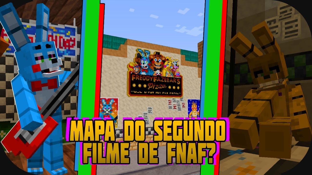 O Novo Mapa do Segundo Filme de Five Nights at Freddy's!! #fnafmovie #map #minecraft