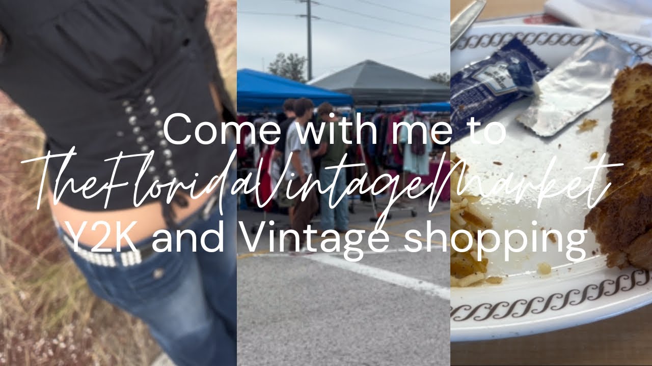 Come with me to The Florida Vintage Market Vlog! // Y2K and Vintage shopping! #y2k