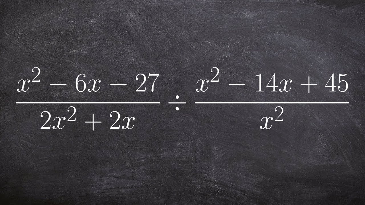 Dividing rational expressions