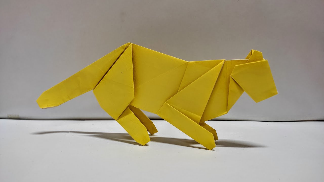 How To Make An Origami Leopard Easy Step By Step