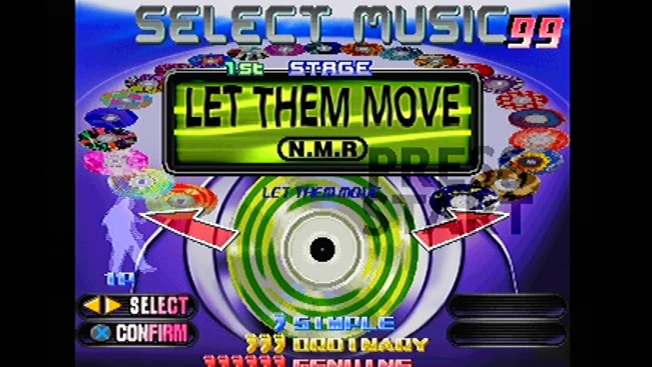 Dancing Stage EuroMIX Song Select [PS1]