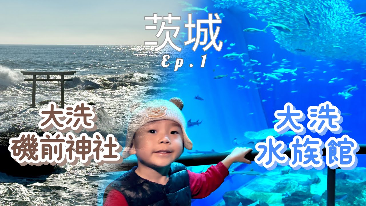 【日本🇯🇵茨城ep.1】大洗磯前神社⛩️大洗水族館🐬日立市神峰動物園🐘｜親子自由行