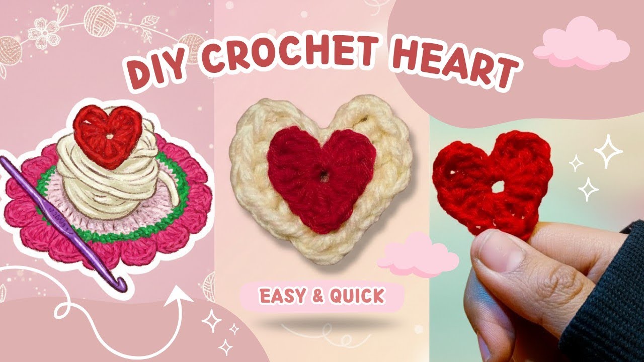 Crochet Heart ❤️| How to make crochet heart | Easy and Quick |