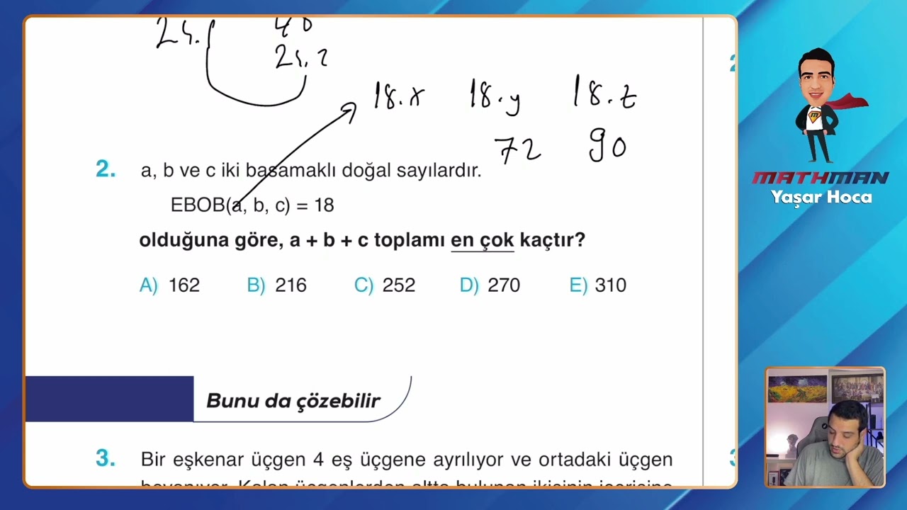 Set 118 TYT Etkili Matematik Soru Bankası Video Çözümü @yasarhocamathman